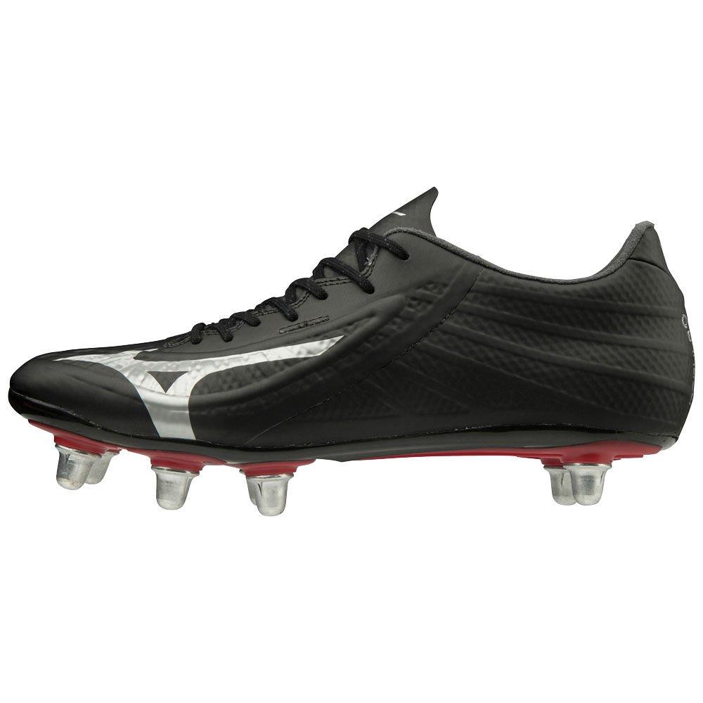 Mizuno Men's Soccer Cleats REBULA 3 RG PRO SI Black/Silver - YBFRKZH-91